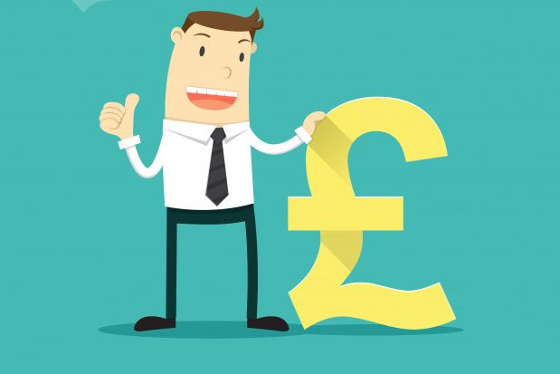 Illustration of person with a pound sign